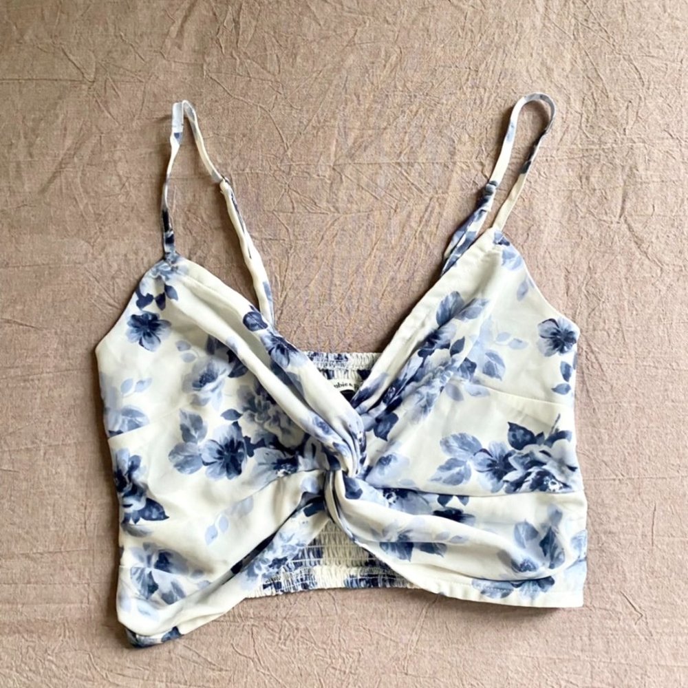 Floral Cropped Tank Top